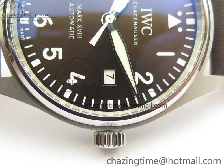 MIROTIME 0310 Practical MARK XVIII ANTOINE DE SAINT EXUPÉRY IW327003 SS MKS 1:1 Best Edition on Brown Leather MIYOTA 7193